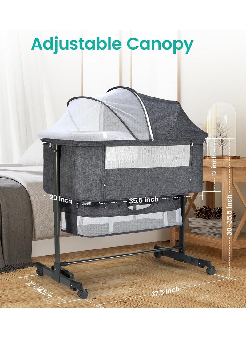 Apexll - Cozy, Safe, and Versatile Baby Bassinet – For Peaceful Sleep and Effortless Parenting - Image 1