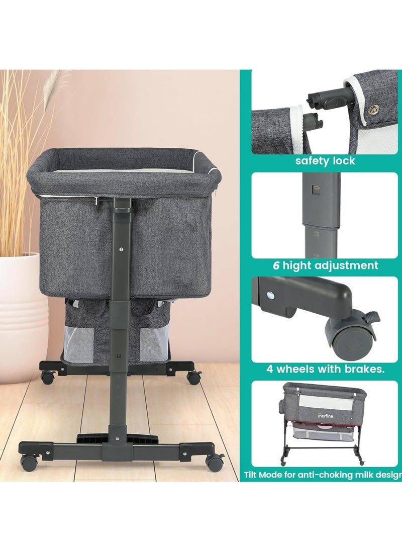 Apexll - Cozy, Safe, and Versatile Baby Bassinet – For Peaceful Sleep and Effortless Parenting - Image 1