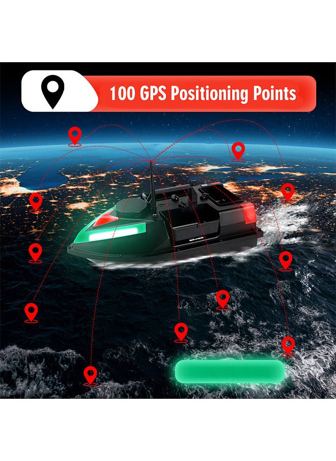 Generic RC Fishing Lure Boat 500m Remote Control Fishing Bait Boat GPS Auto Return Waterproof Nesting Boat with Double Motors  - Image 5