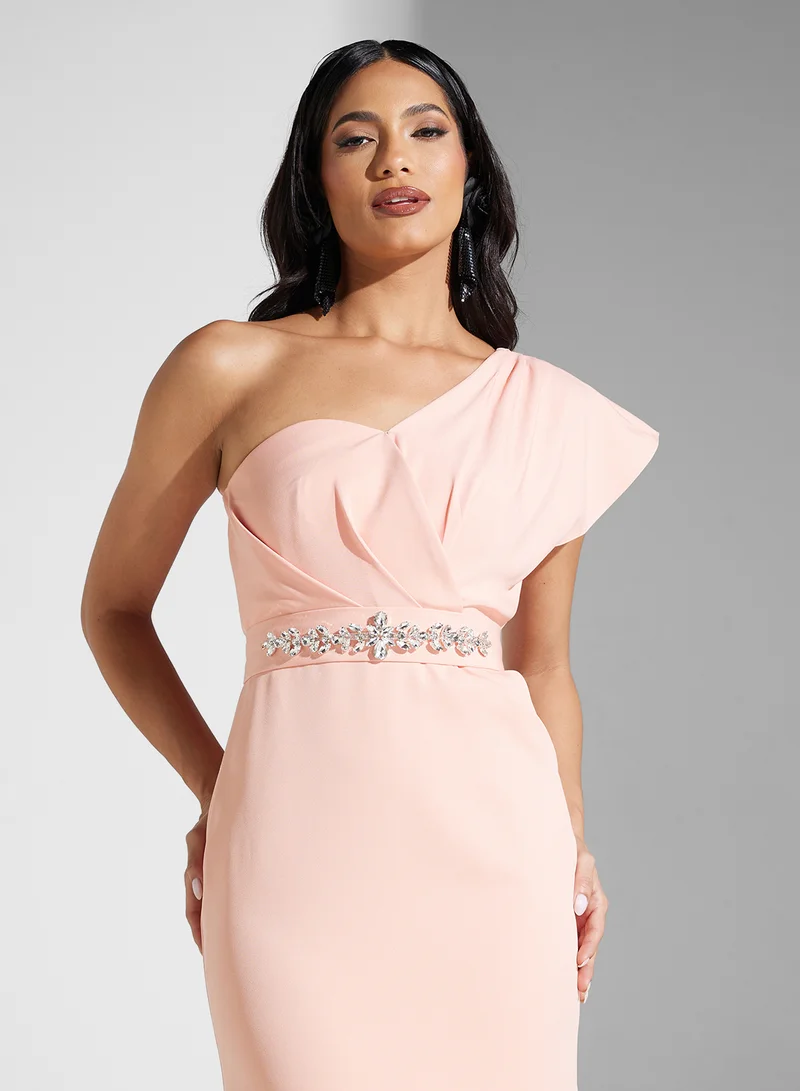 Namshi x One-Shoulder Evening Dress
