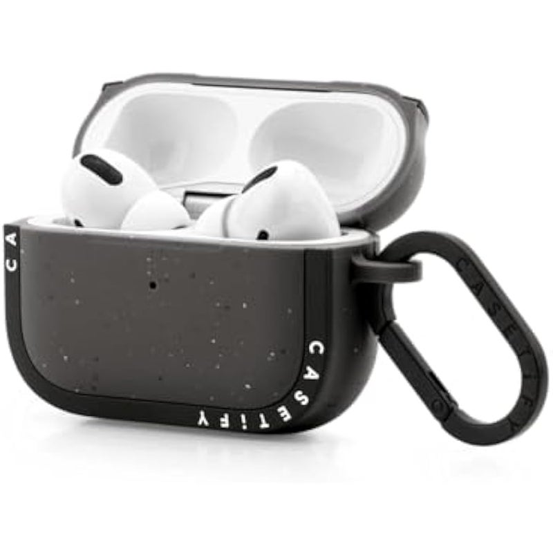 Casetify Airpods Pro (1st/2nd Gen) Bounce Case with Ring 【Tom and Jerry Colab】 - Family Sticker - Matte Charcoal - Image 3