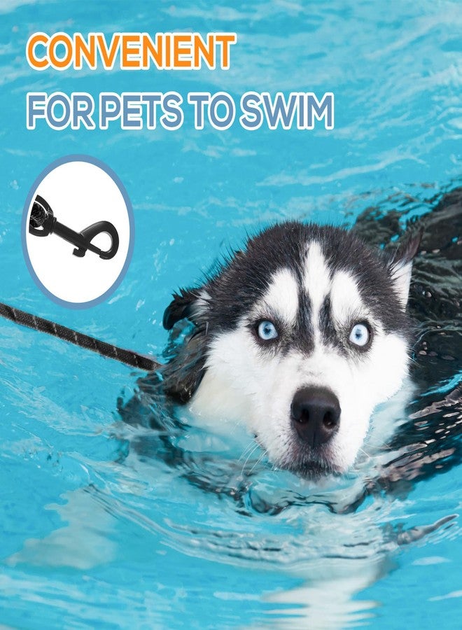 Ribbonlic 2 Pack Floating Dog Leash for Swimming 20ft Long Dog Training Leash Reflective Rope with Soft Padded Handle & Swivel Hook Heavy Duty Waterproof Lead for Small Medium Large Dogs, Black Green - Image 4