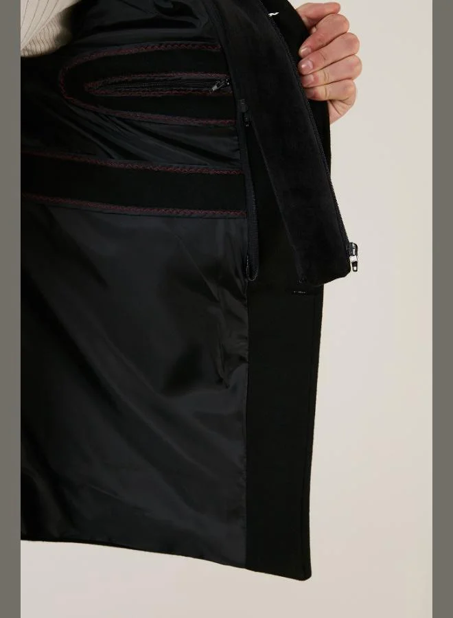 Buratti Buratti Removable Hooded Grey Slim Fit Cashmere Coat Men's COAT 5841013