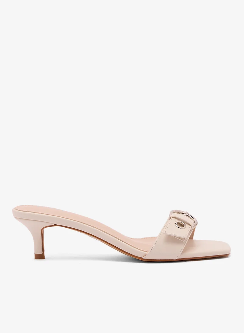 ريد Elegant Open Toe Heeled Sandals