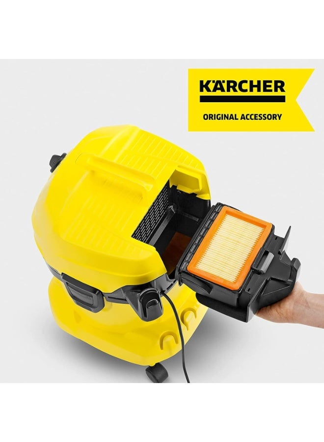 Kärcher Reusable Flat Pleated Filter for Karcher Wet Dry Vacuum - For Karcher WD 4, WD 5/P and WD 6 P S Wet Dry Vacuum Cleaners - Image 2