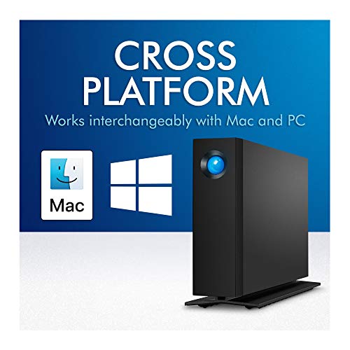 LaCie d2 Professional 8TB قرص صلب خارجي مكتبي HDD – USB-C USB 3.1 Gen 2, 7200 RPM أقراص من فئة المؤسسات، لأجهزة Mac و PC المكتبية، خدمات استعادة البيانات لمدة 5 سنوات (STHA8000800) - Image 5