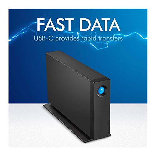LaCie d2 Professional 8TB قرص صلب خارجي مكتبي HDD – USB-C USB 3.1 Gen 2, 7200 RPM أقراص من فئة المؤسسات، لأجهزة Mac و PC المكتبية، خدمات استعادة البيانات لمدة 5 سنوات (STHA8000800) - Image 4