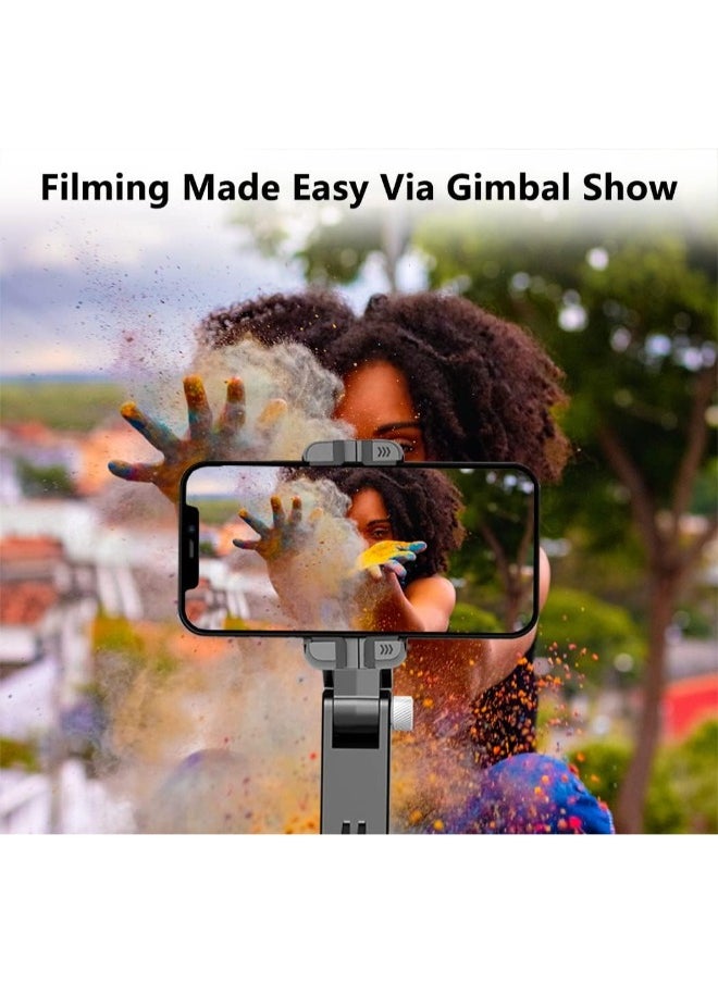Mobile Gimbal Stabilizers Best Axis Selfie Wireless Remote, 360° Rotation, Auto Balance for Android  Ultimate Vlogging and TikTok Video Accessories with Extendable