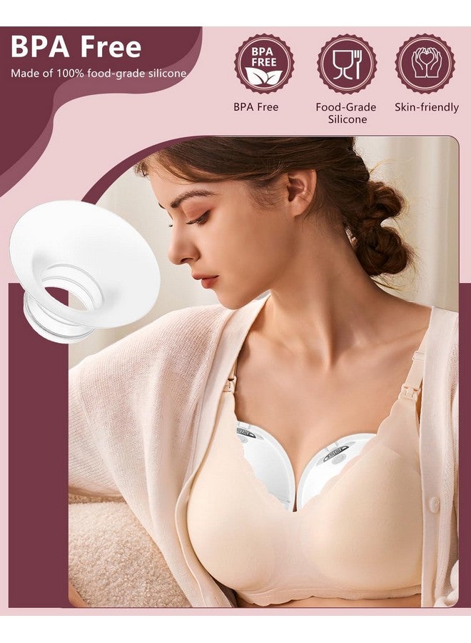 IVARONAL 8pcs Flange Insert 13mm Compatible with Compatible with Momcozy M9/M6/M5/S12 Pro/V1 Pro/V2 Pro,for Spectra/Medela/MomMed/eufy/Lansinoh/Elvie Breast Pump,Replace for Momcozy Breast Pump Parts Shield - Image 3