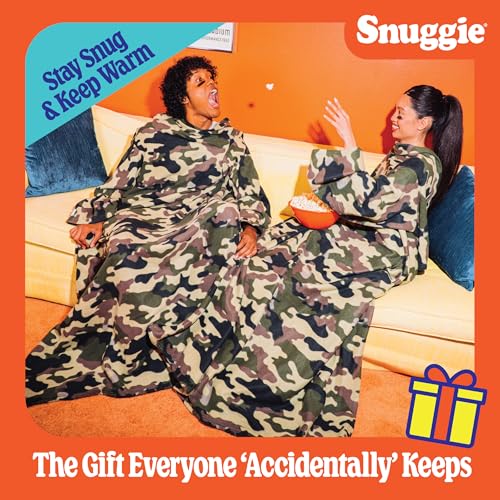 Snuggie The Original Wearable Blanket With Sleeves & Pockets | Fleece, Cozy Oversized Throw for Adult Men & Women, Machine Washable, Great Gift for Holidays, As Seen on TV | One Size, Camo, 71 x 54 - Image 3