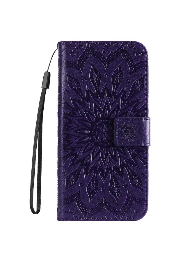 اس-توب جراب لهاتف Huawei nova 12 SE / nova 11 SE، جراب هاتف جلدي قابل للطي بنقشة دوار الشمس - Image 2