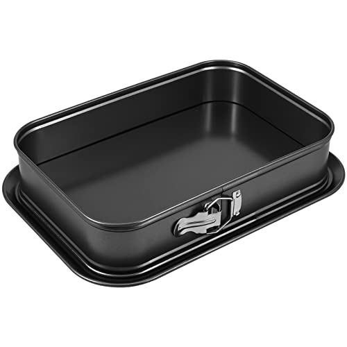 Abizarch Springform baking Pan Rectangle 14 x 95 Inch Large Spring Form Cake Pan with Removable Bottom Nonstick Cheesecake Cake Pan Bakeware for Home Kitchen DIY Rectangular - Image 3