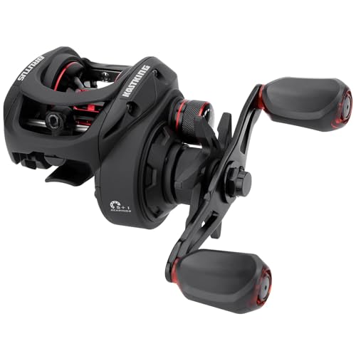 KastKing Brutus Baitcasting Fishing Reel Graphite Frame 721 Gear Ratio 51 Shielded StainlessSteel Ball Bearings10 Button Magnetic Braking System 176LB Carbon Fiber Drag Left Hand - Image 1
