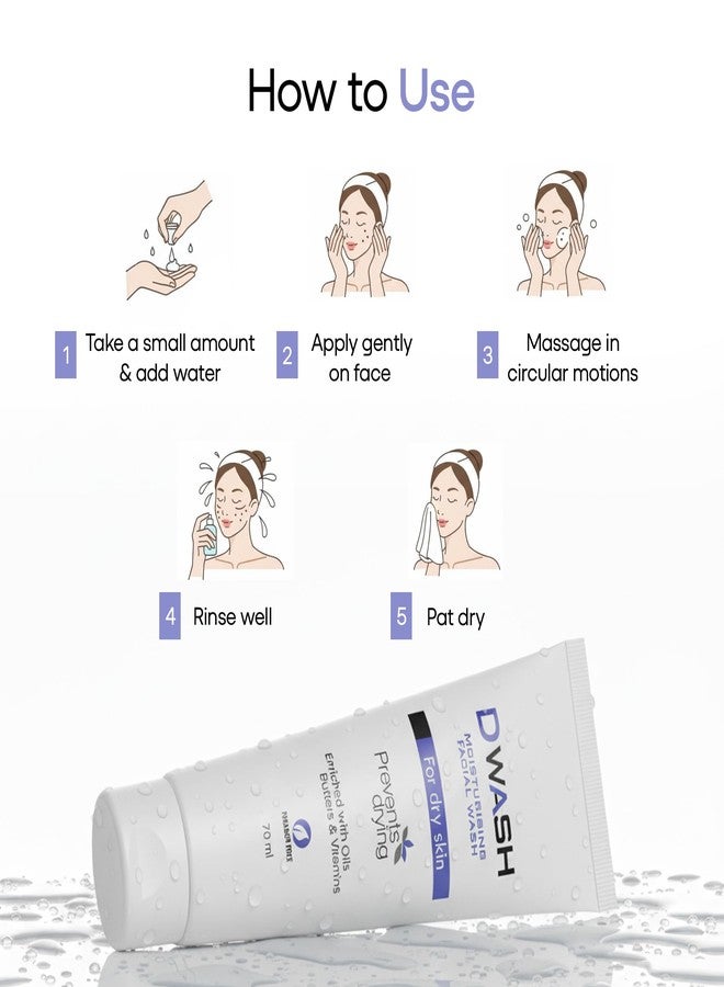 ETHIGLO Dwash Moisturising Facial Wash : Pack of 3 - Image 3