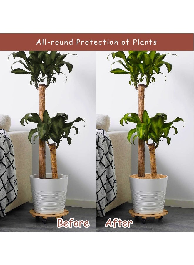 Coconut Fibers Tree Mulch Ring Mat 11.8 Inch Natural Coco Coir Tree Protection Mats for Cypress, Landscaping, Tree Disc Plant Cover, Soil Cover for Indoor Outdoor Plants 4pcs  - Image 5