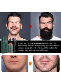 West&Month Beard Growth And Hair Regrowth Spray 30ml With MicroNeedle Roller  - Image 4