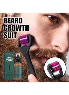 West&Month Beard Growth And Hair Regrowth Spray 30ml With MicroNeedle Roller  - Image 2