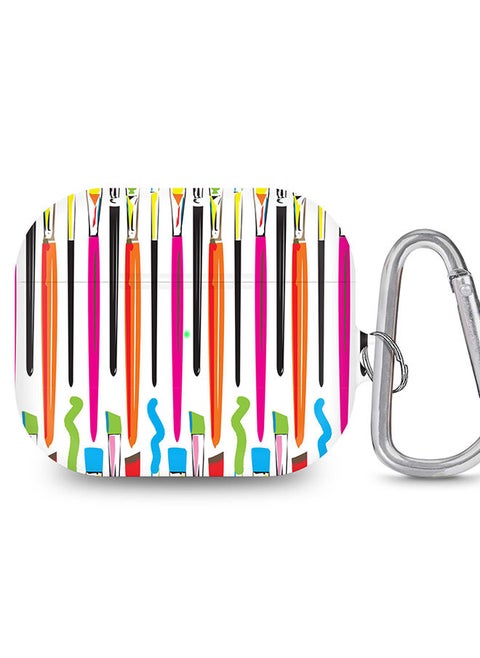 StylePods Case for Airpods 3rd Gen Case With Anti-Lost Keychain - Paint Brush