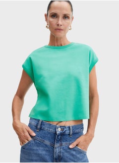 Crew Neck Knitted T-Shirt