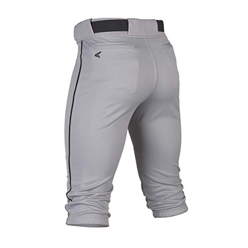 Easton | بنطال بيسبول مزود بأنبوب RIVAL+ | رمادي/أسود | للبالغين | كبير - Image 2