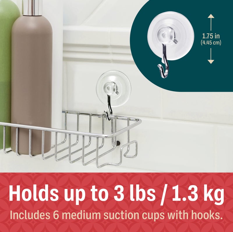 Holiday Joy Suction Cup Wall Hooks for Hanging All Purpose Hook Wall Hangers Without Nails Heavy Duty -Made in USA (3 lbs/ 6 Pack) - Image 3