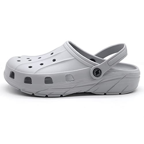 Red Tape Men's Light Grey Clogs - 6 UK - Image 4