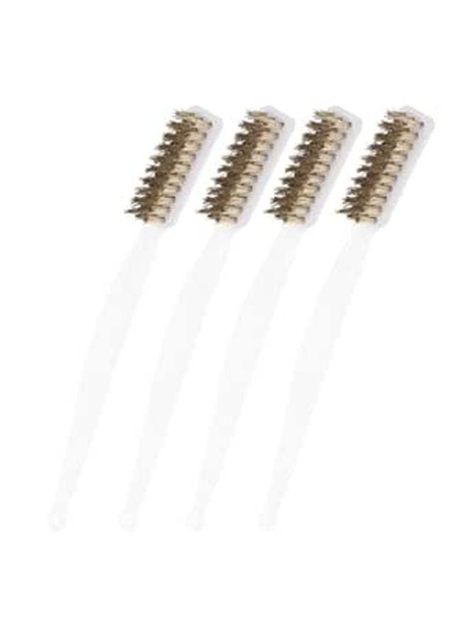 4Pcs Brass Wire Brush Set Rust Remover For 3D Printer Nozzle And Detail Cleaning - Image 1