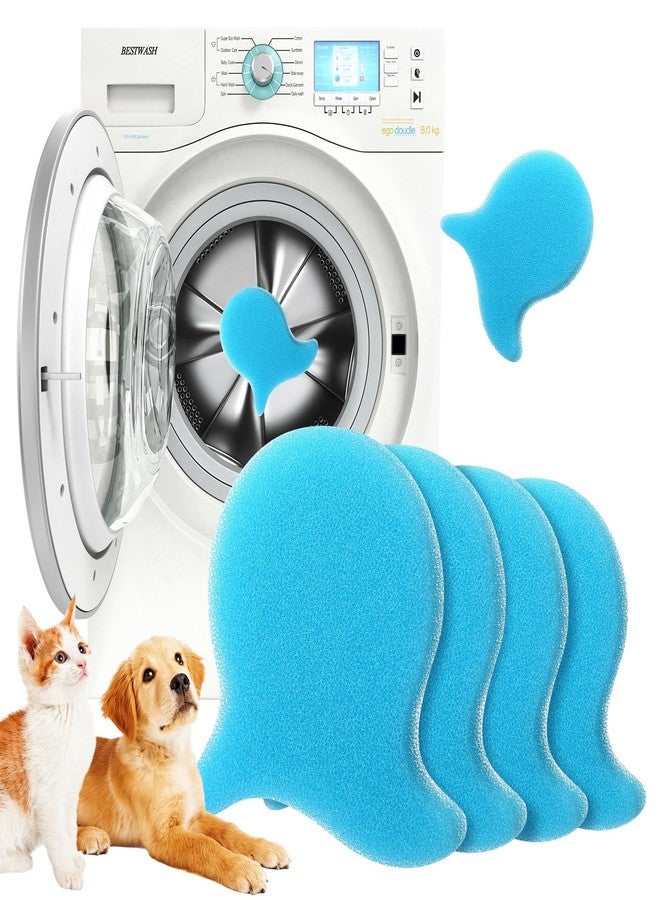 FoldTier 8 Pcs Pet Hair Remover for Laundry Reusable Dog & Cat Hair Remover Tool Effectively Removes Pet Fur for Lint Dander from Bedding Clothing Bedding Washing Machines Dryers - Image 1