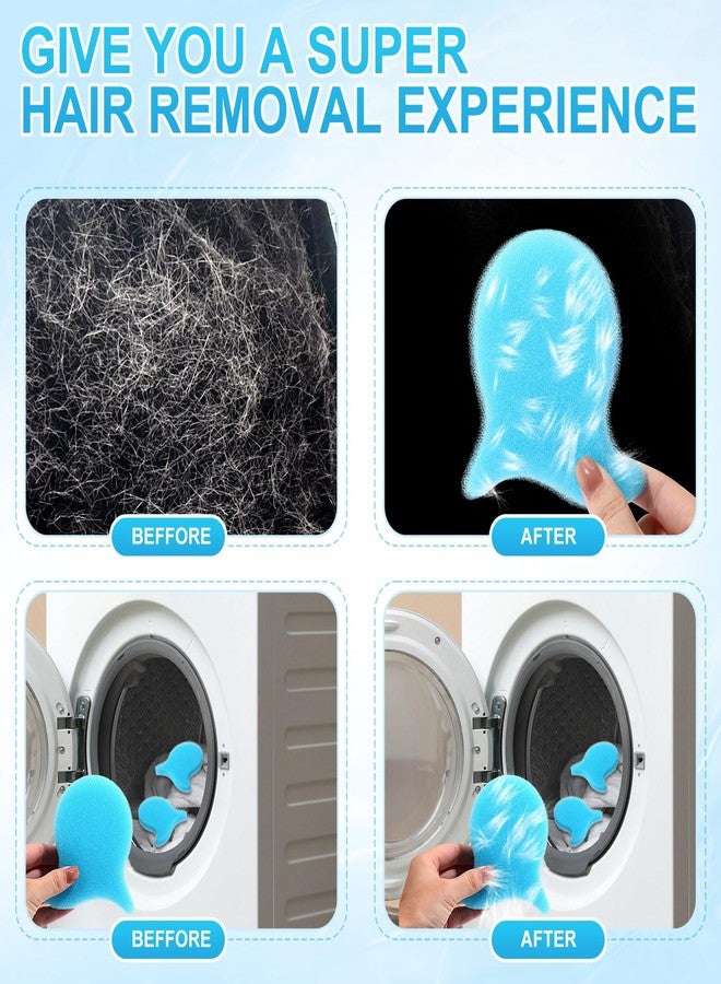 FoldTier 8 Pcs Pet Hair Remover for Laundry Reusable Dog & Cat Hair Remover Tool Effectively Removes Pet Fur for Lint Dander from Bedding Clothing Bedding Washing Machines Dryers - Image 4