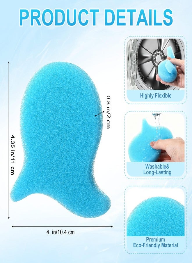 FoldTier 8 Pcs Pet Hair Remover for Laundry Reusable Dog & Cat Hair Remover Tool Effectively Removes Pet Fur for Lint Dander from Bedding Clothing Bedding Washing Machines Dryers - Image 3