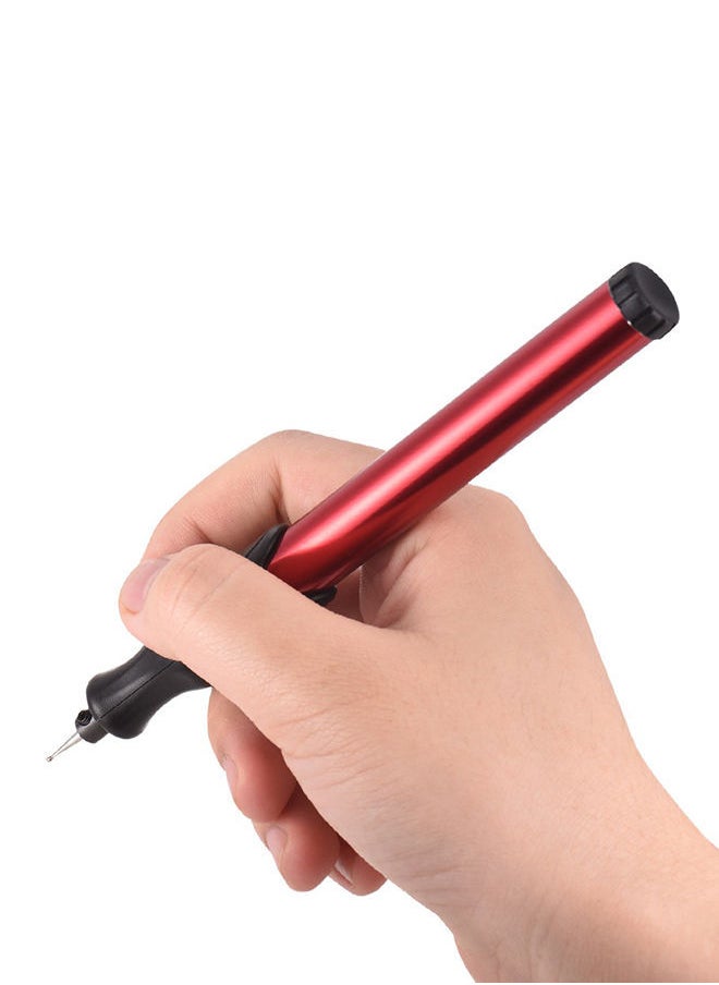 NIBEMINENT Electric Micro Engraving Pen Maroon/Blue/Black 20.5centimeter  - Image 2