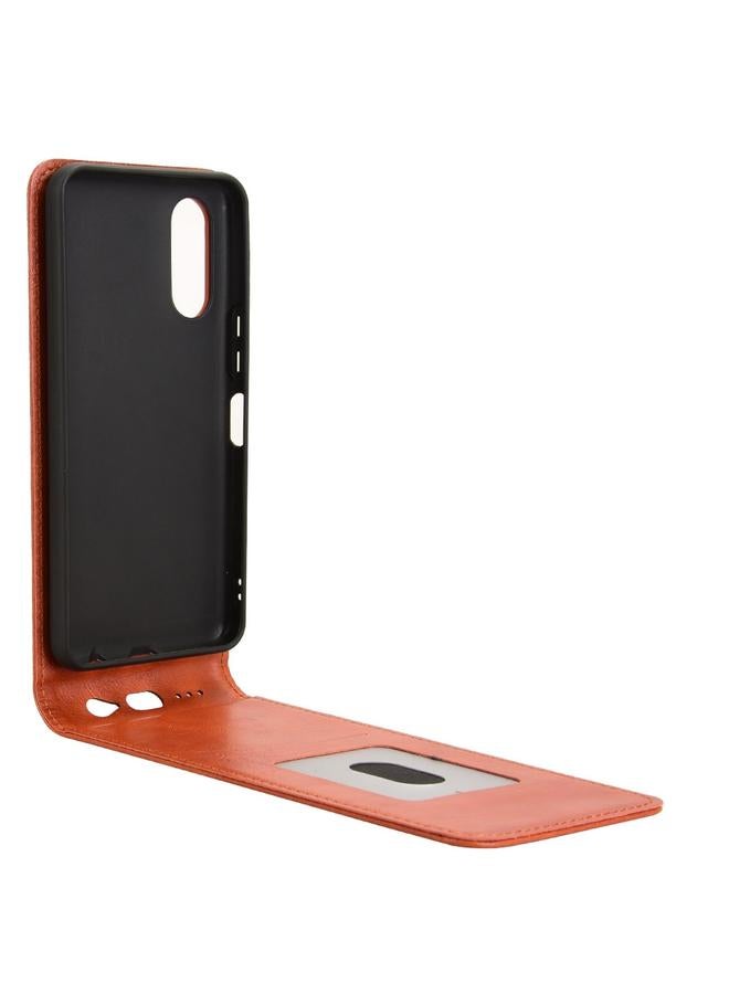 اس-توب جراب لهاتف Fujitsu Arrows F-52E We2، جراب جلدي مغناطيسي عمودي قابل للطي - Image 3