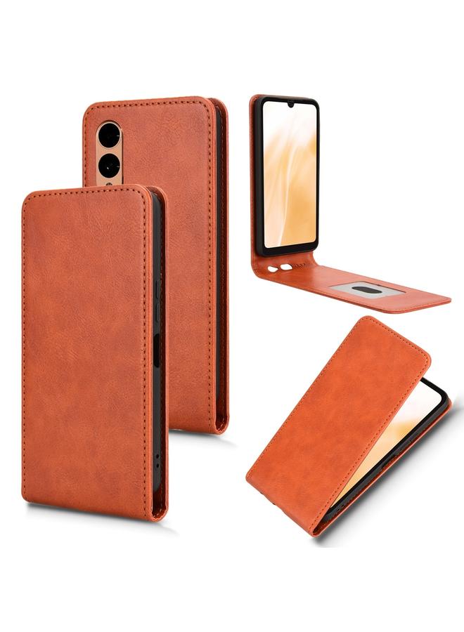 اس-توب جراب لهاتف Fujitsu Arrows F-52E We2، جراب جلدي مغناطيسي عمودي قابل للطي - Image 1