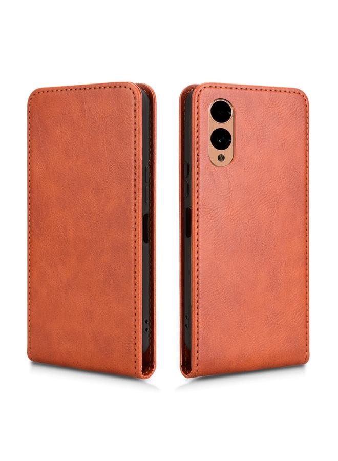 اس-توب جراب لهاتف Fujitsu Arrows F-52E We2، جراب جلدي مغناطيسي عمودي قابل للطي - Image 2