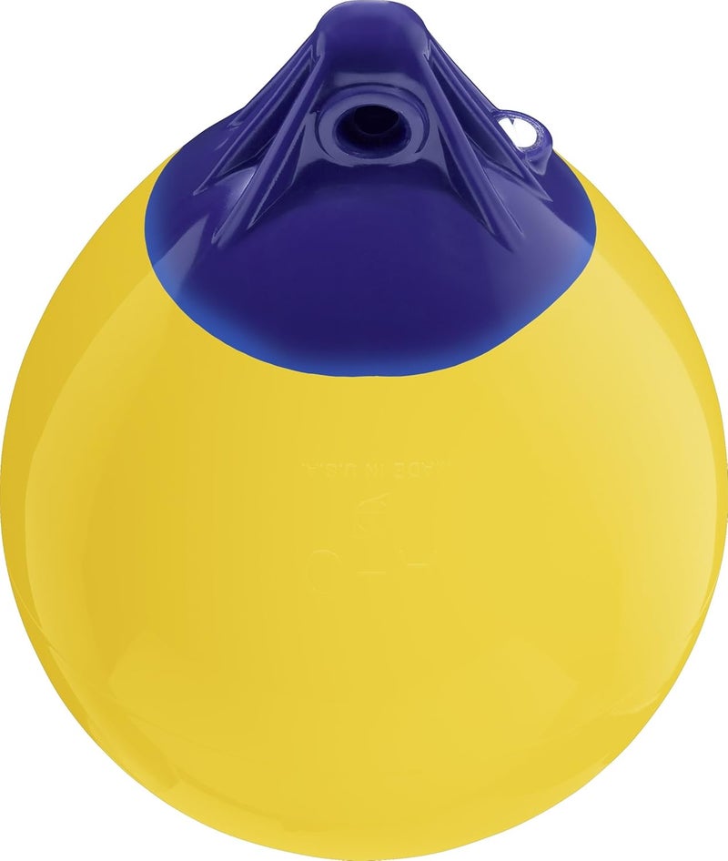 Polyform A-1 Yellow A-Series Buoy - 11" x 15", Yellow - Image 1