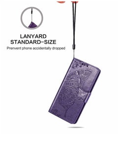 Generic Protective Case Cover For Xiaomi Mi CC9 Pro Butterfly Love Flower Embossed Horizontal Flip Leather Case with Bracket Lanyard Card Slot Wallet  - Image 2