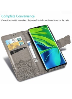 Generic Protective Case Cover For Xiaomi Mi CC9 Pro Butterfly Love Flower Embossed Horizontal Flip Leather Case with Bracket Lanyard Card Slot Wallet  - Image 3