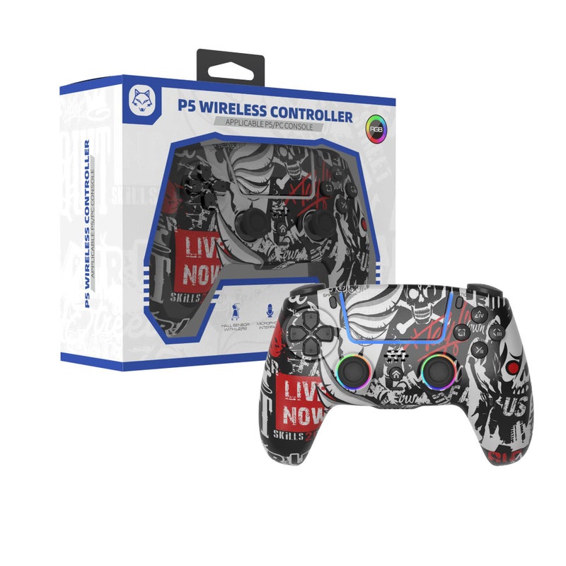 وحدة تحكم ألعاب PS5 مع زناد هول، إضاءة RGB، ميكروفون مدمج، بلوتوث - Image 4