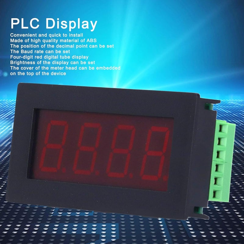 Hyuduo شاشة عرض LED 7 segmentos، وحدة عرض MODBUS-RTU، شاشة عرض 4 أرقام مع منفذ تسلسلي RS485 للتواصل مع PLC (5-36V) - Image 2