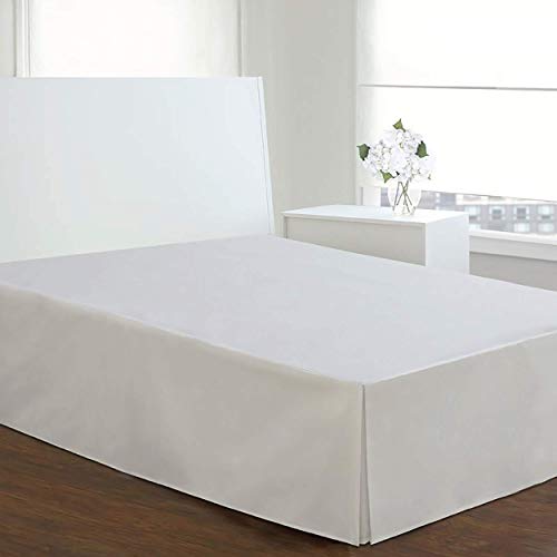 Levinsohn Lux Hotel Microfiber Tailored Style Bed Skirt with Classic 14 Inch Drop Length, Twin XL, White - Image 2