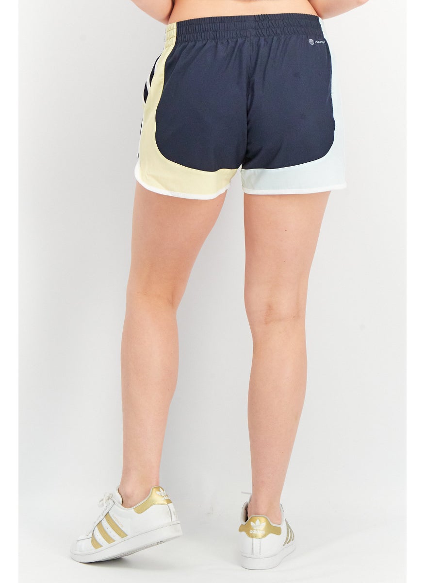 Adidas Women Sportswear Fit 4 Inseam Running Short, Blue  - Image 2