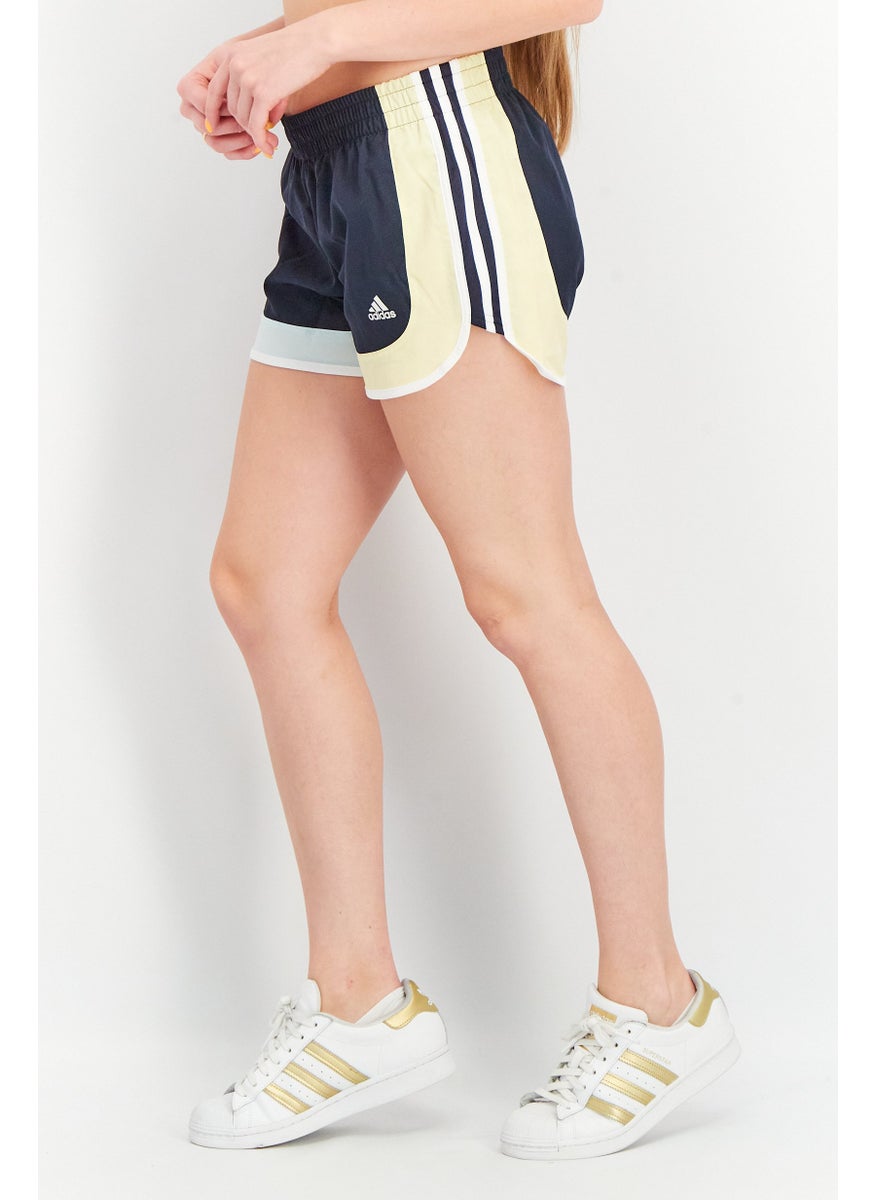 Adidas Women Sportswear Fit 4 Inseam Running Short, Blue  - Image 4