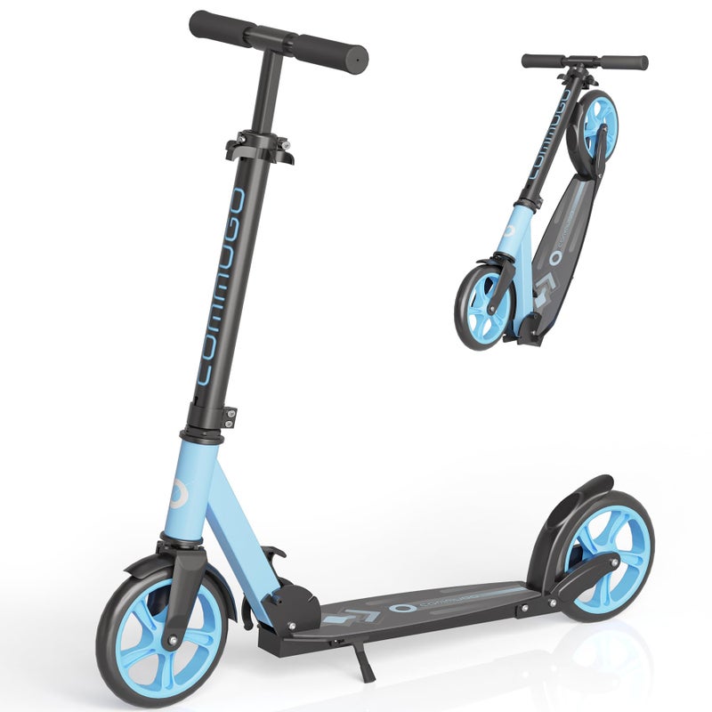 Commugo Kick Scooter for Kids 5-12, Teens, Adults, CPSC Certified Foldable Lightweight Sport Scooter with 8 Inch Wheels, Max Load 240 LBS, Gift for Childs - Image 1