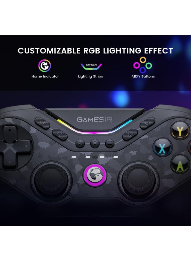 General - Classic Gamepad GameSir T3 Pro Tarantula Wireless Gaming Controller Switchable Face Buttons & Mag-Res TMR Joysticks, 9 Mappable Buttons, RGB Lighting,1200mAh Multi-Platform Controller for Android iOS PC Switch - Image 1