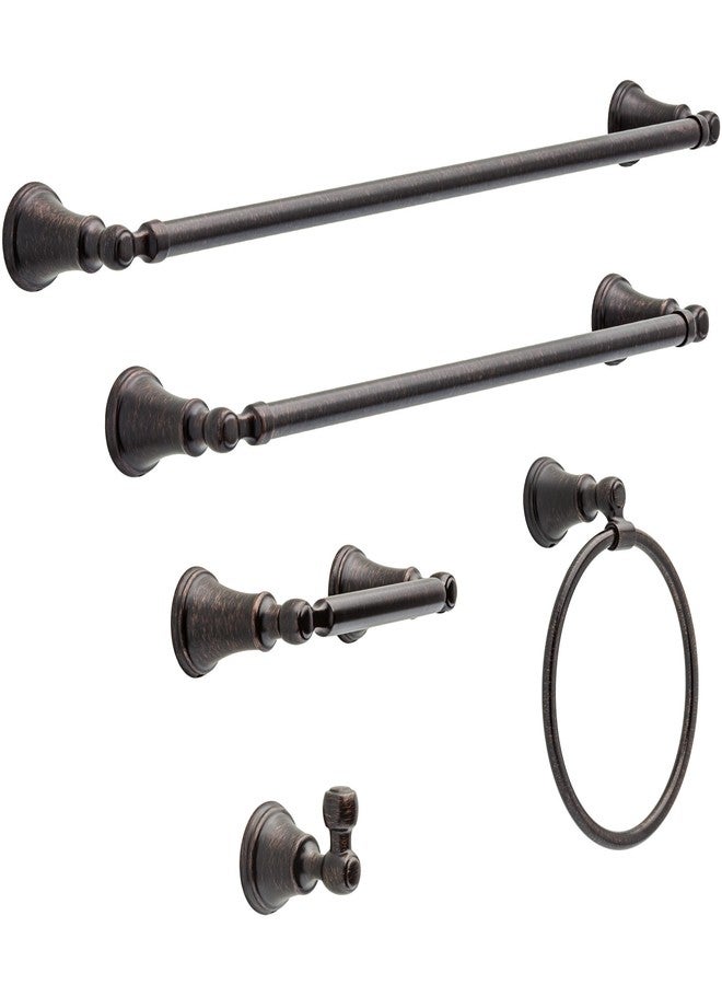 Delta Woodhurst (1-Pack) Hand Towel Holder Venetian Bronze Towel Racks for Bathroom Wall Round Towel Ring Holder for Bath Towel Hanger for Kitchen, Bathroom Accessories 73246-RB - Image 4