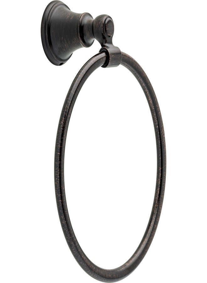 Delta Woodhurst (1-Pack) Hand Towel Holder Venetian Bronze Towel Racks for Bathroom Wall Round Towel Ring Holder for Bath Towel Hanger for Kitchen, Bathroom Accessories 73246-RB - Image 1