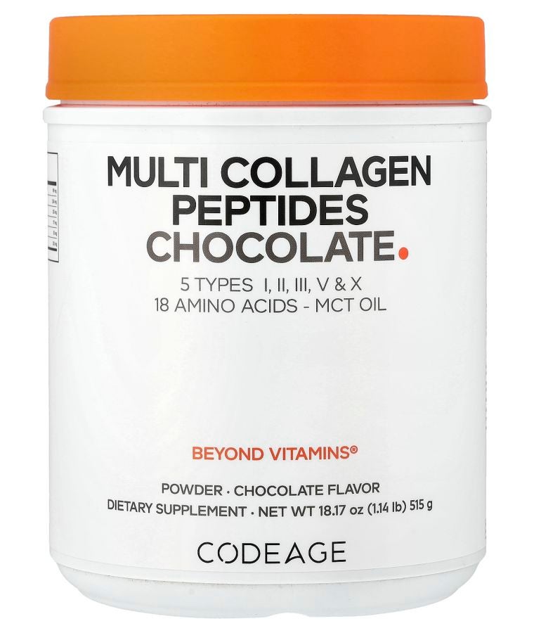 Codeage Multi Collagen Peptides Powder Chocolate 18.17 oz (515 g)