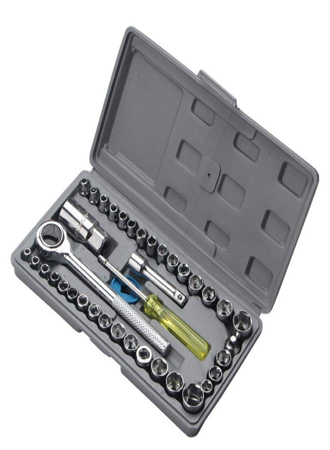 TRENDBIT 40 in 1 Pcs Tool Kit & Screwdriver and Socket Set | 40-Piece Bit & Socket Set (Pack of 1) - Image 3