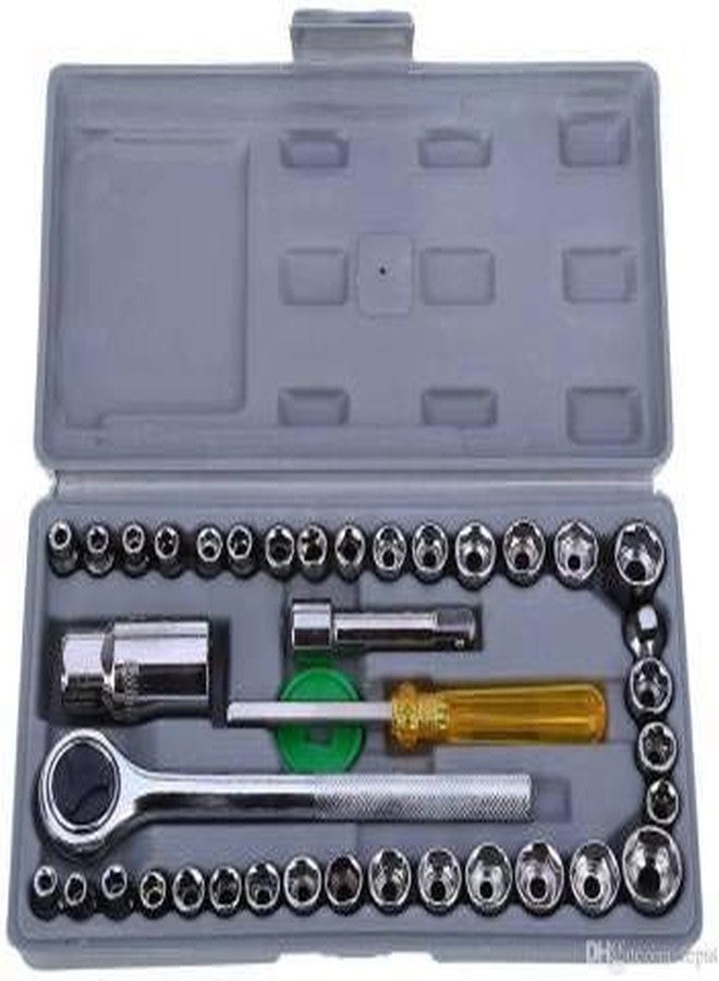 TRENDBIT 40 in 1 Pcs Tool Kit & Screwdriver and Socket Set | 40-Piece Bit & Socket Set (Pack of 1) - Image 1
