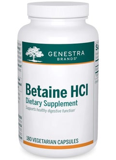 Betaine HCl | Betaine Hydrochloride Supplement for Protein Digestion | 180 Capsules